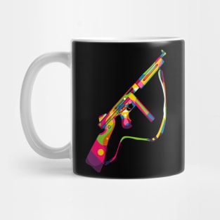 Thompson Submachine Gun Pop Art Mug